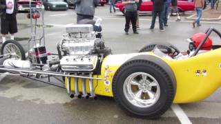 572016 Roger Lees Masters amp Richter Top Fuel Dragster second fire up [upl. by Perseus]