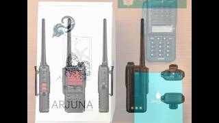 Jexpot  Arjuna  JAPAN Technology  HT 6 Watt Dual PTT Waterproof Splash Ip54 Dual Band VHF UHF [upl. by Nnairak]