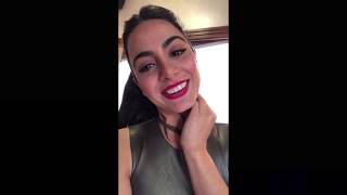 Emeraude Toubia Instagram Live  July 31th 2018 [upl. by Yuille]