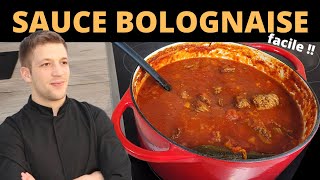 Comment faire une sauce BOLOGNAISE maison  Recette facile [upl. by Kesley]