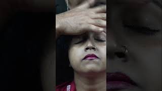 Lady Gets A Super Relaxing Head Massage With Neck Cracking ASMR shorts [upl. by Pravit]