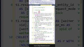 Extract Blocking Details in SQL Server [upl. by Ludly]