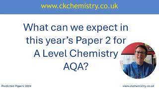 AQA A Level chemistry paper 2 predictions 2024 [upl. by Shannan]