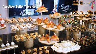 Buffet Table Decorating Ideas 050   finger food ideas for party  catering food ideas [upl. by Euqirrne]