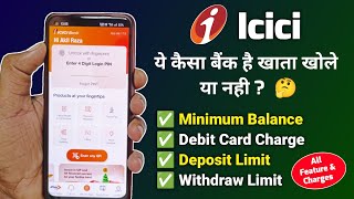 Icici regular saving account all features  Icici saving account all charges [upl. by Sucitivel124]