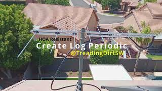 Create Log Periodic 2m to 23cm HOA Resistant beam antenna [upl. by Mcconaghy]