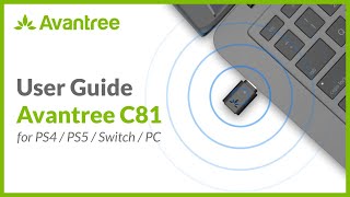 How to Use Avantree C81  Type C Bluetooth Transmitter for PS5 Switch PC and Cellphones [upl. by Aiem516]