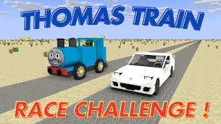 Monster School THOMAS THE TRAIN RACE CHALLENGE  Minecraft Animation [upl. by Lewes]