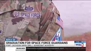 Fort Jackson Army Drill Sergeant Academy celebrates graduation for first ever Space Force Guardia [upl. by Llenrac]