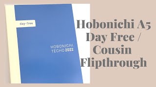 Hobonichi CousinA5 Day Free Planner Overview Flipthrough [upl. by Trebbor]