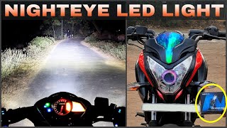 Best NIGHTEYE H4 LED Headlight For all Bike  Bike LED headlight modification onoff switch install [upl. by Stoneman]