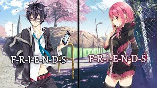 Nightcore  FRIENDS Switching Vocals  Lyrics [upl. by Niamart]