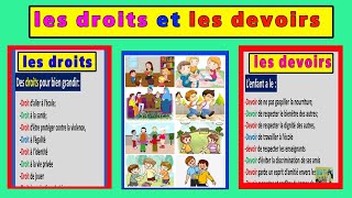 projet de classe les droits et les devoirs [upl. by Nidnarb]