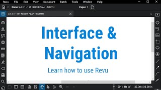 Bluebeam Revu Interface and Navigation [upl. by Hughie]