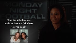 Lisa Salters talks about the craft of sideline reporting [upl. by Ahsimot]