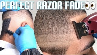 How to do a razor fade by Bestest Barber MUST WATCH [upl. by Rihat]