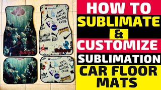 How to Sublimate onto Car Floor Mats [upl. by Canica]