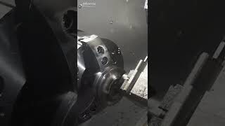 WheelPart Cutting on Tsugami M08SYII Turning Center [upl. by Delsman918]