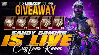 PUBG MOBILE ADVANCE CUSTOM ROOM ONLY CHICKEN DINNER WILL BE GET 325 UC GIVEAWAY PUBG MOBILE [upl. by Naji]