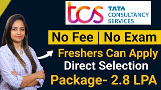 TCS Recruitment 2024 TCS Vacancy 2024 TCS Jobs 2024 No Fee  OFF Campus Placements  jobs [upl. by Inaffit422]