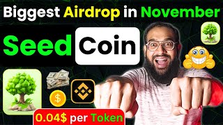 SEED Airdrop Update 🔥 Seed Airdrop Listing Price  Seed Airdrop Withdrawal  Seed News  Rana sb [upl. by Karolina43]