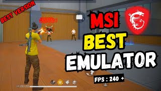 Msi 5 Best Version For Low End Pc  2GB Ram No Graphics Card  Msi Lite For Free Fire OB43 [upl. by Ahsad328]