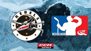 Rebels V Vikings  Div 2  13th May  IceHQ Beer League ice hockey [upl. by Angele]