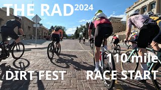 Lifetime The Rad Dirt Fest Gravel Race 2024 110 mile Race start [upl. by Aenea]