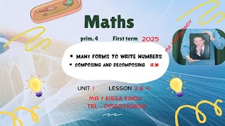 Math  Grade 4  unit1 HWlesson 3amp4 many forms to write numbers composing and decomposing 2025 [upl. by Ahselrak515]