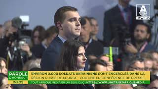 ENVIRON 2000 SOLDATS UKRAINIENS SONT ENCERCLÉS DANS LA RÉGION RUSSE DE KOURSK SELONPOUTINE PRESS [upl. by Ameer]