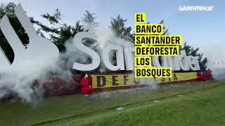 ¡¡ACCIÓN El Banco Santander deforesta [upl. by Otsuj689]