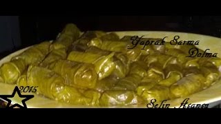 Yaprak Sarma Dolma  Dolmades κιμάς  Etli Yaprak Sarma  Selin Dolma yapior [upl. by Haggi614]