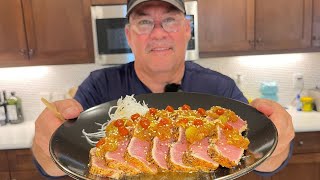 Bluefin Tuna Tataki Papa Leroy Cooks [upl. by Garreth]