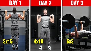 The Best 3Day Workout Split for Muscle Growth Full Program [upl. by Danya808]