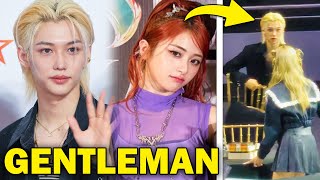 Stray Kids Felix goes viral for being a Gentleman to LE SSERAFIM [upl. by Aicel]