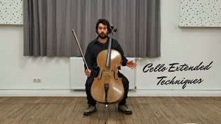 Cello Extended Techniques  Bow Pizz [upl. by Ayekam177]