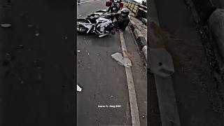 Motovlog ini niat nolongin yang crash malah teman nya ikutan crash motovlog zx25r [upl. by Devan]