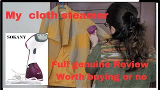 my hand held sokany cloth steamer full genuine Review [upl. by Ambler291]