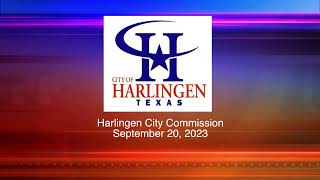 Harlingen City Commission Meeting 09202023 [upl. by Nidia484]