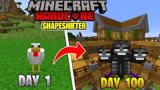 I Survived 100 Days in Minecraft Hardcore as a ShapeshifterHindi [upl. by Tati]