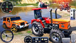 Heavy Farming Transporter Driving 3D  Cargo Tractor Trolley Offroad Simulator  Android GamePlay [upl. by Rosetta986]