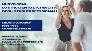 Nuovo CCNL lo strumento di crescita degli studi professionali [upl. by Polky]