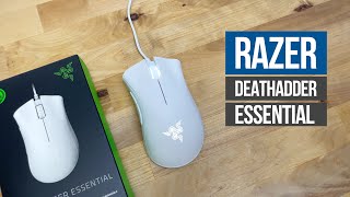 Razer Deathadder Essential Mercury White Mouse Review [upl. by Kirsti]