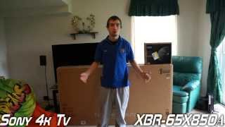 65quot Sony Bravia 4K Ultra HD TV Unboxing amp Review XBR65X850A [upl. by Francyne]