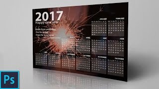 How To Create a Professional Calendar in Photoshop [upl. by Ahsiele]