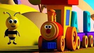 Nursery Rhymes By Kids Baby Club  Ben The Train  Ben and Bumblebee meet the Alphabets [upl. by Einnod747]