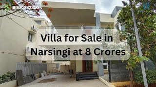 Villa for Sale in Narsingi Hyderabad at 8 Crores [upl. by Fields]