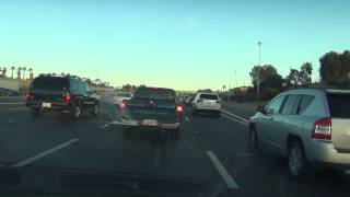 I10 ramp to Loop 202 Red Mountain Freeway Phoenix Arizona behind an annoying Honda Element [upl. by Haimirej]