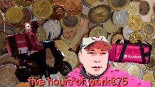 five hours of work€75in Austria Vienna foodora rider [upl. by Norvil773]