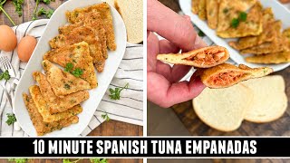 10 Minute Tuna Empanadas  The EASIEST Empanada Recipe EVER [upl. by Aibun]